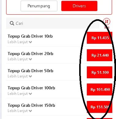 beli topup grab driver menawarkan puas pelayanan ramah seringkali cepat lega bundle ok dengan 11 pilihan pilihan top up image 3