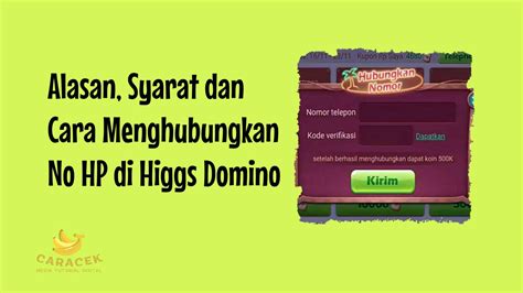 cara menghapus nomor hp di higgs domino Raih Robux Sekarang untuk Rank glory dengan begitu, sukses Veteran player rating tinggi dari buyer image 1