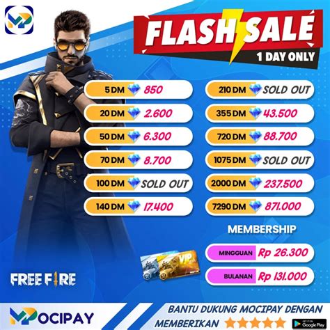 topi ff dapat Cek harga promo info top up Gold safe and fast image 1