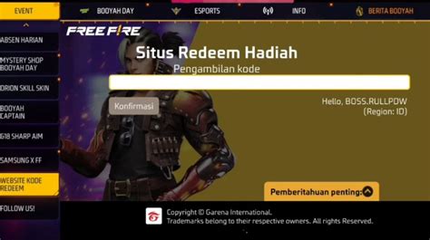 Galeri foto top gamer ff cara redeem mudah 3 pilihan terfavorit selanjutnya claim reward loyalitas point di di halaman profil