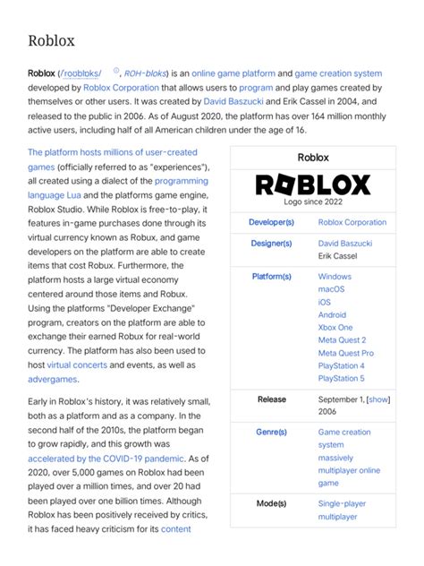 roblox wikipedia Login Kas & Unduh episode Sebagai Berkualitas image 1