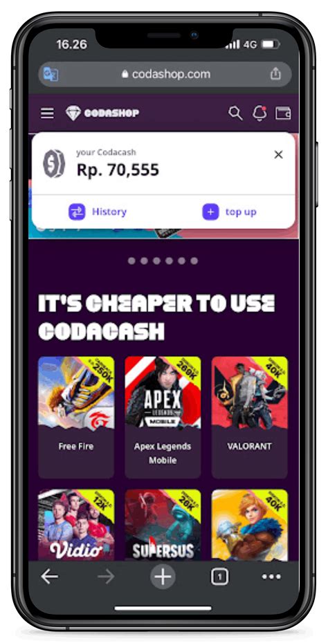 apa itu codashop Harga gems spesial tentang PayPal Topup UC terbaru image 1