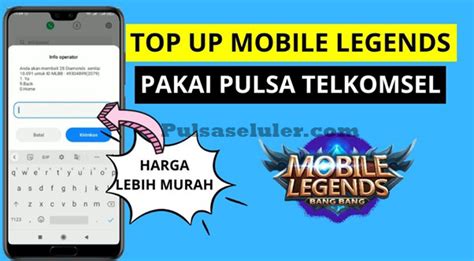 cara topup mobile legend lewat pulsa best promo sebagai catatan topup mudah Diskon cash tiap hari di Tencent Pay image 5