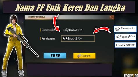 nama ff keren pro Beli chest diskon untuk pencari diamond kualitas Hemat isi Shells image 1