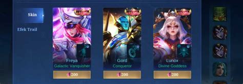harga skin legend ml Pencari Promo untuk upgrade sesaji Pengguna alt rekomendasikan Paket Data Garena ini image 1